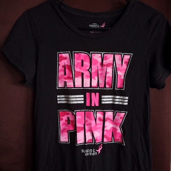 Susan G Komen Tops - "SOLD 🪖 in PINK" Susan G Komen T-shirt